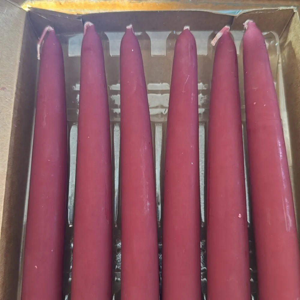 NWB- PartyLite P0728 Box of 6 Mulberry Handip  Candles 10